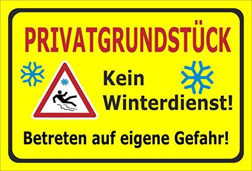 Melis-Folienwerkstatt Schild Privat-grundstück - 30x20cm - 3mm Aluverbund – 20 VAR S00018-119-C