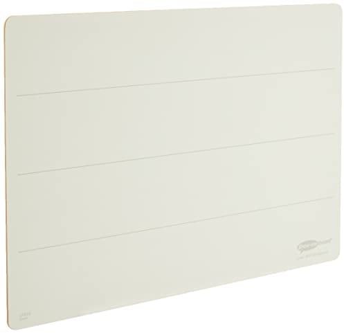 Show-me Rigid Lined Double-Sided Whiteboard A4, A4 Whiteboard for Dry Wipe and White Board Pens – Ideal for Teachers, Classrooms, and School, Mini Whiteboard Set (10 Sets)