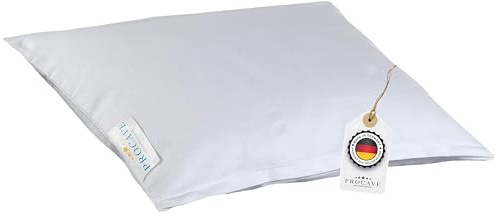 PROCAVE Feinflanell - Schutzbezug für Kissen in der Größe 40 x 40 cm Kissenbezug aus 100% Baumwolle mit Reißverschluss - Made in Germany - schützt Das Kissen vor Verunreinigung
