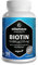 Biotine 10.000 mcg Pousse des Cheveux -180 Comprimés pour 6 Mois - Vitamine B7 Pure - Compléments Alimentaires Cheveux, Ongles et Peau - sans Additifs Inutiles