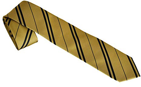 Elbenwald Harry Potter - Krawatten in Geschenkbox Hogwarts Design der 4 Häuser Gryffindor, Ravenclaw, Hufflepuff und Slytherin gestreift für Herren & Damen 135 x 7 cm