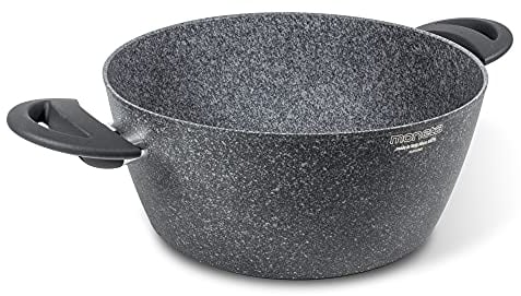 Moneta Sinfonia Casseruola 2 manici 24 cm anche per induzione, rinforzata con particelle minerali. Made in Italy