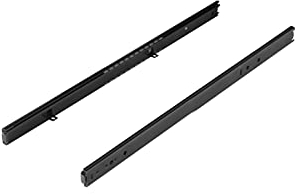 FIX&EASY Kugelauszug 27mm Schubladenschienen mit Verriegelung, Auszugschienen schwarz 400mm mit Einrastfunktion, Auszug für Tastaturablage, ausziehbaren Fachboden, Regal, Schublade in Küche und Möbel