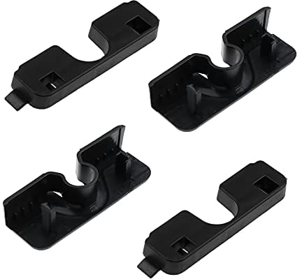 EMSea 2 Sets Hutablagen-Clips Kunststoff schwarz 39201660 13301817 2345342 13233544 2345579 kompatibel mit Opel Corsa 2007-2019