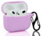 Cover Case Replacement for Apple Airpods 3rd Generation / 3 Gen 2021 New Earbuds, Purple Silicone Protective Protector Skin Sleeve Accessory for Girl, Women - LEFXMOPHY