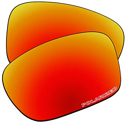 EZReplace Verres de rechange pour lunettes de soleil Oakley Scalpel OO9095 (verres polarisés), Polycarbonate rouge feu mis à jour, Taille unique
