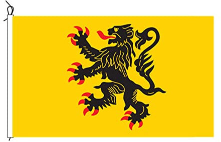 Stormflag Drapeau Nord-Pas-de-Calais Province France 50x75cm Tricot de chaîne with Chaîne de polyester à double couture