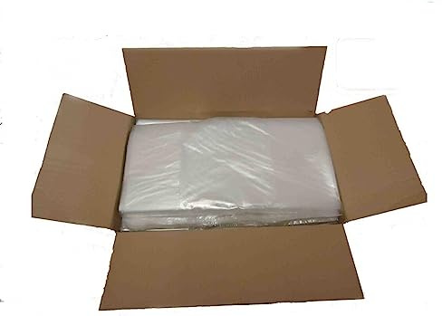 Extra Strong 200G Clear Rubbish Bin Bags Refuse Sacks Virgin Waste 18x32x39 (100)