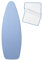 Extra Thick 7mm ironing board cover Designed in the UK. Ironing board covers fit all boards 145 cm in length and 54cm in width. ironing board covers large and medium.Full-Size Scorch Resistant Padding