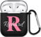 Custodia personalizzata AirPods a 2 lati per Apple AirPods 1&2 generazione, crea la tua custodia AirPods con il tuo nome e foto, graziosa custodia per San Valentino (nero)
