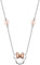 Disney-Mädchen-Halskette mit Minnie Mouse aus Silber und Zirkonen, Schmuck für Frauen (Gespiegelt)