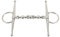 Jeanoko 135 Mm Edelstahl-Pferdegebiss, Professionelles Pferdegebiss, Pferdereiten, Volle Wangentrense mit Kugelkette für Pferdefarm, Reitbedarf Gartenzucht