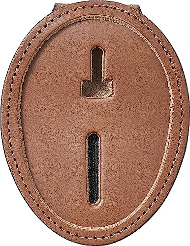 Los Angeles LAPD and Phoenix Badge Holder ID Holder Tan Leather with Belt