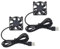 EMSea 2PCS USB Brushless Cooling Fan DC 5V 0.13A 50mm x 50mm 5200RPM for Computer Game Console DVR Router 1.2 Meters Cable Length