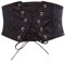 GRACE KARIN Damen Breite Gürtel Blumenspitzen Taillenbund Mittelalter Korsett Gothic Gürtel Retro Korsett Elastischer Bund für Kleider Schwarz