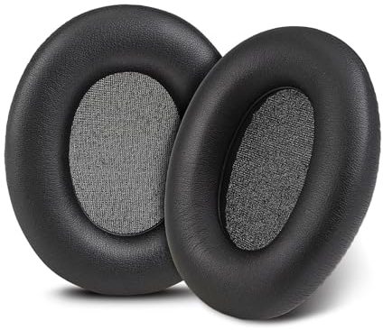 SINOWO Ersatz-Ohrpolster für Skullcandy Crusher ANC 2 kabellose Over-Ear-Kopfhörer mit Geräuschunterdrückung, Memory-Schaum, näher am Original (schwarz)