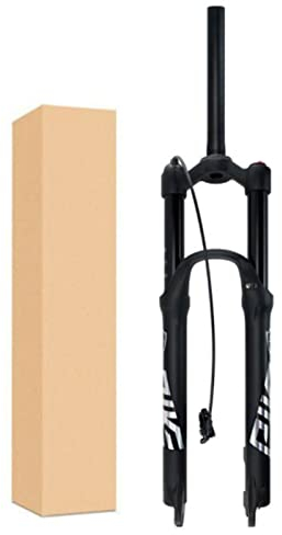 ZECHAO 140mm Travel Air Supension Front Fork,27.5/29inch Mountain Bike Suspension Forks 1-1/8 Lightweight Alloy 9*100mm Quick Release Fork Accessories ( Color : Straight Remote Lock , Size : 27.5inch