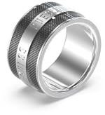 Guess Bague Jewellery Man JUMR03209JWSTBK64 Marque, Taille Unique, Métal, Aucune Pierre précieuse