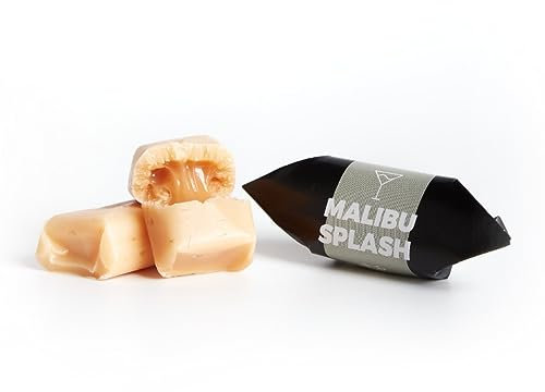 Caramelos Tradicionales - Sabor Leche Malibu - Toffee Frescos - Dulces Mr Fudgesto - Caja de Caramelos 250g