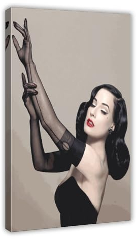 Schauspieler Dita Von Teese Leinwand Poster Schlafzimmer Dekor Sport Landschaft Büro Zimmer Dekor Geschenk Rahmenstil 40 x 60 cm