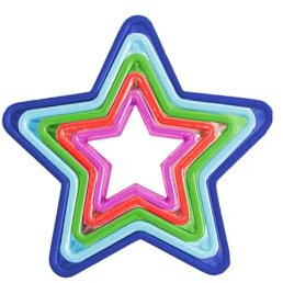 Sally's Magic Cutters: Duo-Design Ausstecher in Rund- und Sternform (Stern)
