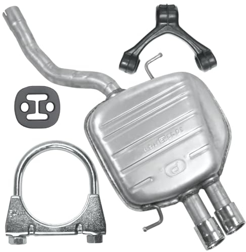 Polmo Schalldämpferset Auspuff Endtopf für Passat CC 2008-08/2010 2.0 TDI Stufenheck