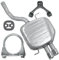 Polmo Schalldämpferset Auspuff Endtopf für Passat CC 2008-08/2010 2.0 TDI Stufenheck