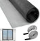 VMUTGA Tela Mosquitera, 120cm x 250cm Malla Mosquitera Ventana Fibra de Vidrio Tela de Mosquitera Negro Anti Insectos Malla Fina Mosquiteras Protección contra Mosquitos y Moscas para Ventanas Puertas