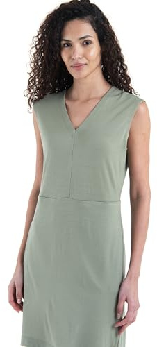 Icebreaker Damen Merino 200 Granary Sleeveless V Neck Kleid (1er Pack)