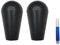 Arcade Joystick bat Tops,with THREADLOCKER, M6, Oval Ball for Arcade1up Replacement, Lever Knob (BlackX2)