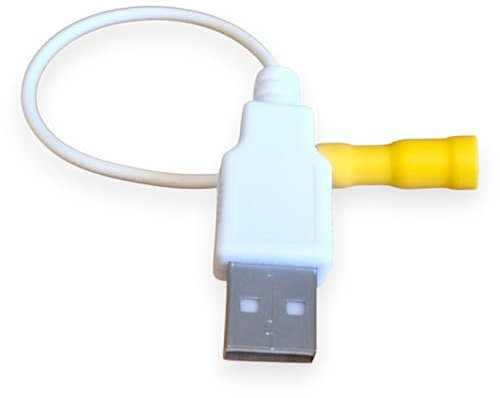 Câble USB de mise à la terre 20 cm - Smartphone téléphone Portable - Accessoire de Mise à la Terre des chargeurs électriques de Type USB-A