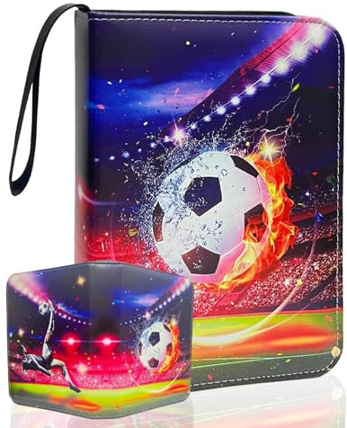 Sammelkarten Album, Sammelalbum Fußball Karten, 55 Seiten 440 Fussball Karten Sammelalbum Binder Sammelalbum Karten Transparente Sammelkartenalben für Fußball Karten Album Sportkarten