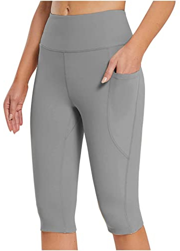 Uwdiohq Day Prime 2024 Kurze Leggings Für Damen Yoga Kurze Hose Damen Damen Caprihose Stretch Damen Radlerhose Baumwolle Gymnastikhose Frauen Sport Shorts Damen Kurz Blau Sale Angebote Bestellung