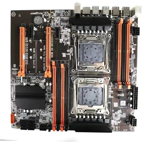 Desktop Motherboard, Powerful X99 Dual CPU Motherboard: DDR4, LGA 2011-3, Dual M.2, Gigabit Network, SATA3.0, USB3.0, Xeon Processor Support
