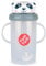 TUM TUM Tasse avec paille lestée, Tasse anti-fuite, Tasse d’Apprentissage pour Bébé, Couvercle Rabattable, Paille en Silicone (Pip le Panda 300ml)