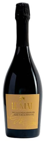 Le Mat Grit & Grace Non-Alcoholic Rose Sparkling Wine, Alcohol-Free Celebration Drink with Fruity Floral Notes, 750ml Sparkling Wine Alternative