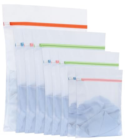 OTraki Filet Linge Machine à Laver all (Blanc + Couleur, Ensemble de 9 pièces)