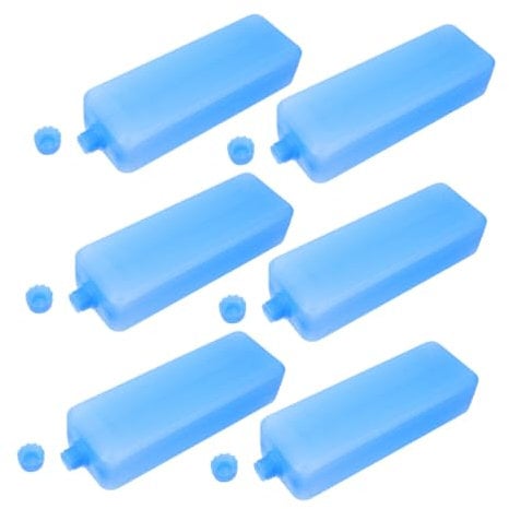 KITANDOVE 6pcs Packs Air Conditioning Fan Ice Crystal Box Refillable Ice Bag Cooler Ice Boxes Ice Cooler Case Ice Freeze Fan Cooler Reusable Ice Cooler Block for Cooler Package for Cooler Pe