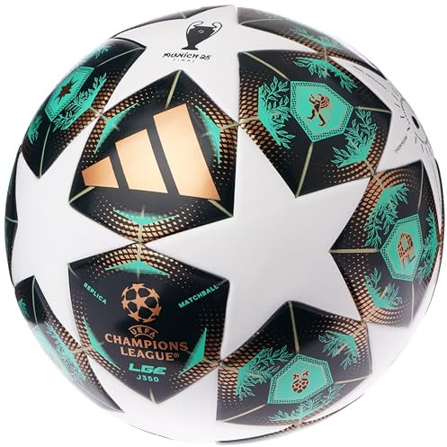 Adidas UEFA Champions League J350 Ball JH1290, Unisex Footballs, Green, 5 EU