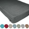 ZQXFZ Luxuriöser Leinenstoff Outdoor Kissen Nach Maß 50x90x5cm 50D weißer Schaumstoff，Mittlere Härte，leicht zu reinigen,Ganzjährig，Drinnen und draußen， Sitzkissen Eckbank -Dunkelgrau.