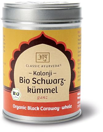 Classic Ayurveda - Bio Kalonji Schwarzkümmel ganz - 100 g - Pfefferartiges orientalisches Gewürz