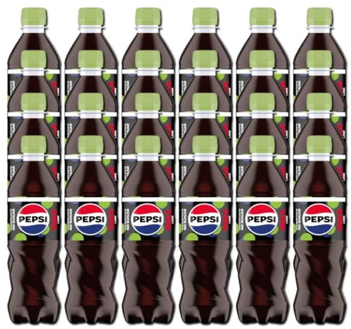 Pepsii MAX Lime SUGAR FREE Cola Flavoured Fizzy Soft Drink Maximum Taste and Low in Calories with Sweetners 500ml Bottle Suitable for Vegan Recyclable (Pack of 24)
