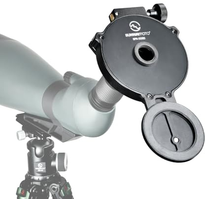 SUNWAYFOTO SPA-3060 Handyadapter für Ferngläser, universelle Smartphone-Halterung für Ferngläser, kompatibel mit Okular-Außendurchmesser 30–60 mm