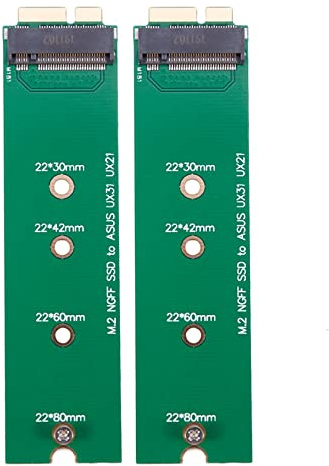 Rastapulz 2X M.2 Ngff Ssd Auf 18 Pin Adapter Karte für Ux31 Ux21 Zenbook 128G 256G Ssd