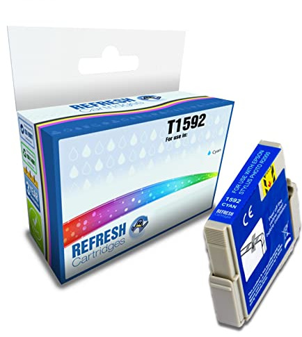 Refresh Cartridges Remanufactured Ink Cartridge Replacement for Epson T1592 (Cyan)