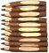Abcsea 10PCS Holzstifte, Fortschrittlicher Kreativer Original Ökologisch Handgefertigter Holzkugelschreiber - Kurz