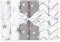 Bloomsbury Mill – Mulltücher Baby - 6er Pack 70x70cm - Spucktücher Baby aus 100% Reine Bio Baumwolle Musselin - Saugfähig, Atmungsaktiv Musselin Decke für Neugeborenen - Musselintücher - Grau & Weiß