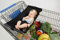 WOOAI Baby-Tragetuch für den Außenbereich, Einkaufswagen, Hängematte, Schwarz, 9 kg, 40 x 20 x 10 cm