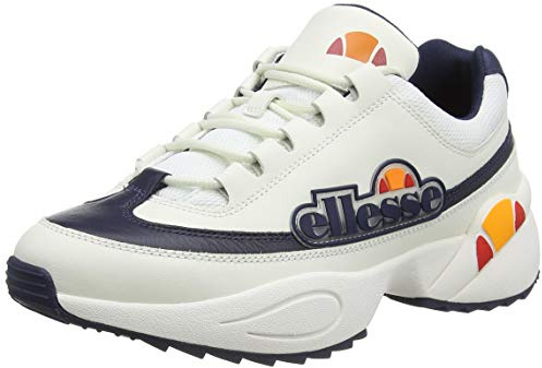 ellesse Sparta, Baskets Femme, Multicolore (White/Dark Blue WHT/DK Blu), 37 EU