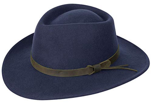 Hoggs of Fife Perth Knautschbar Filzhut Navy